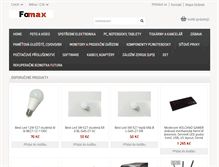 Tablet Screenshot of fomax.cz